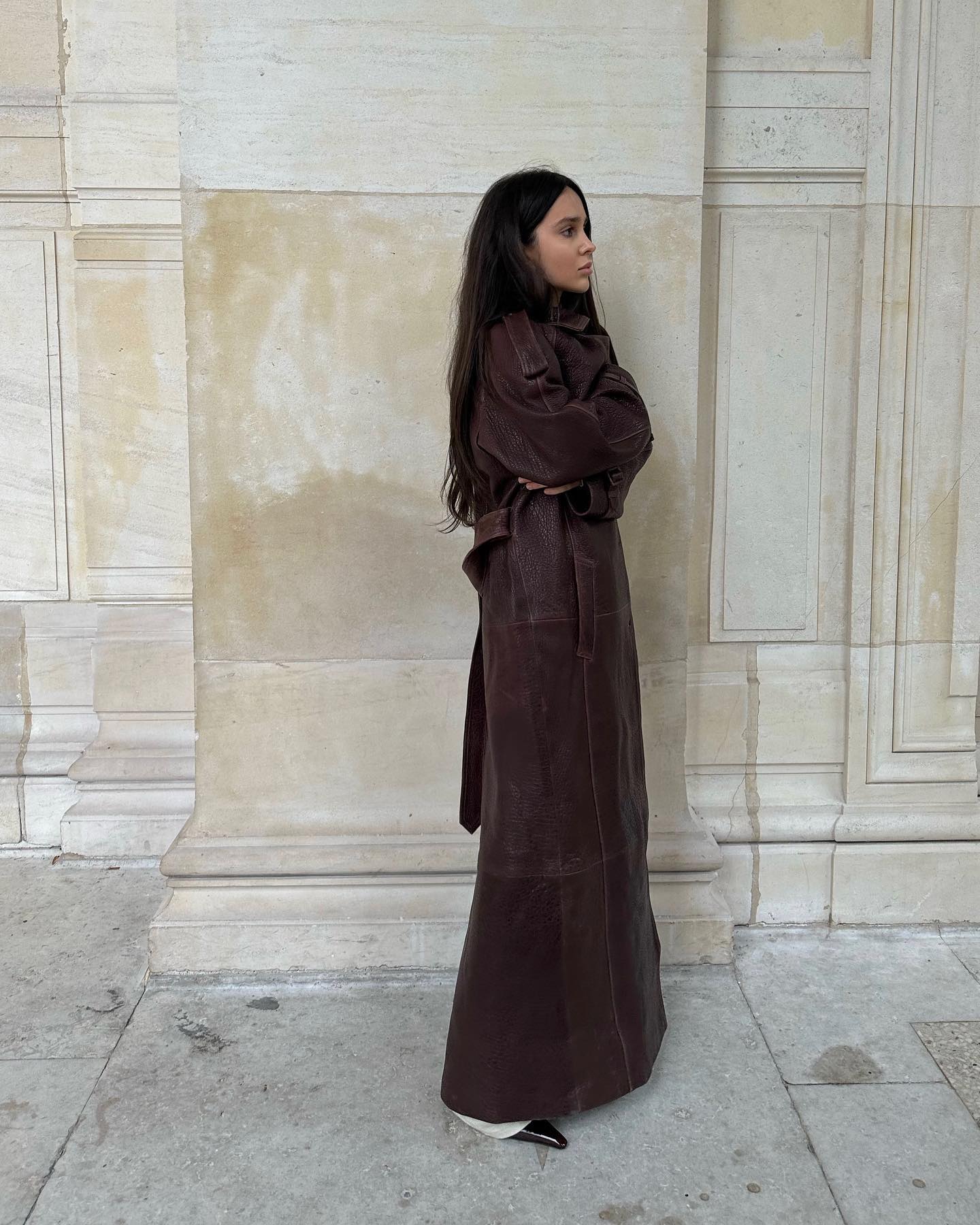 Burgundy Trench Coat