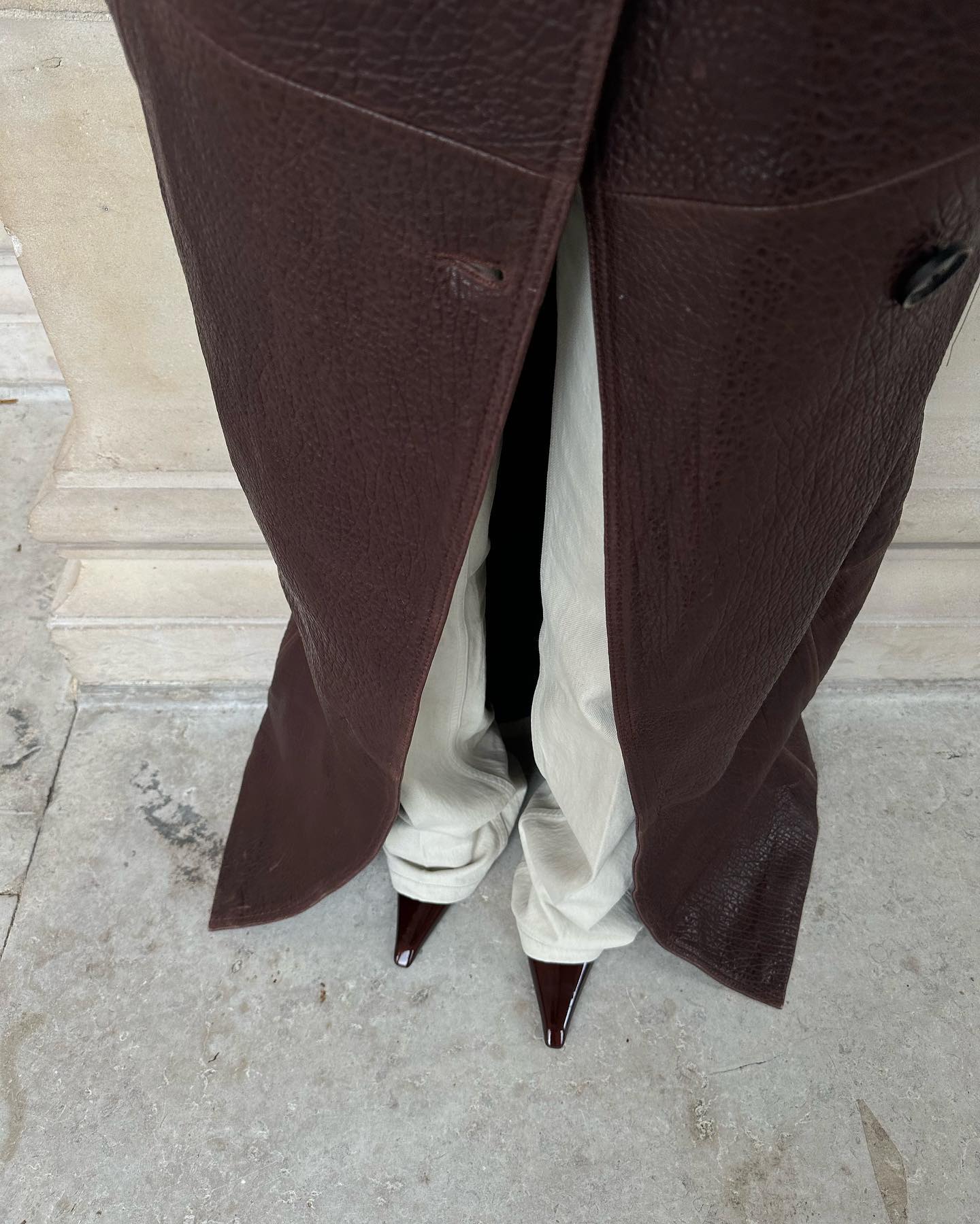 Burgundy Trench Coat