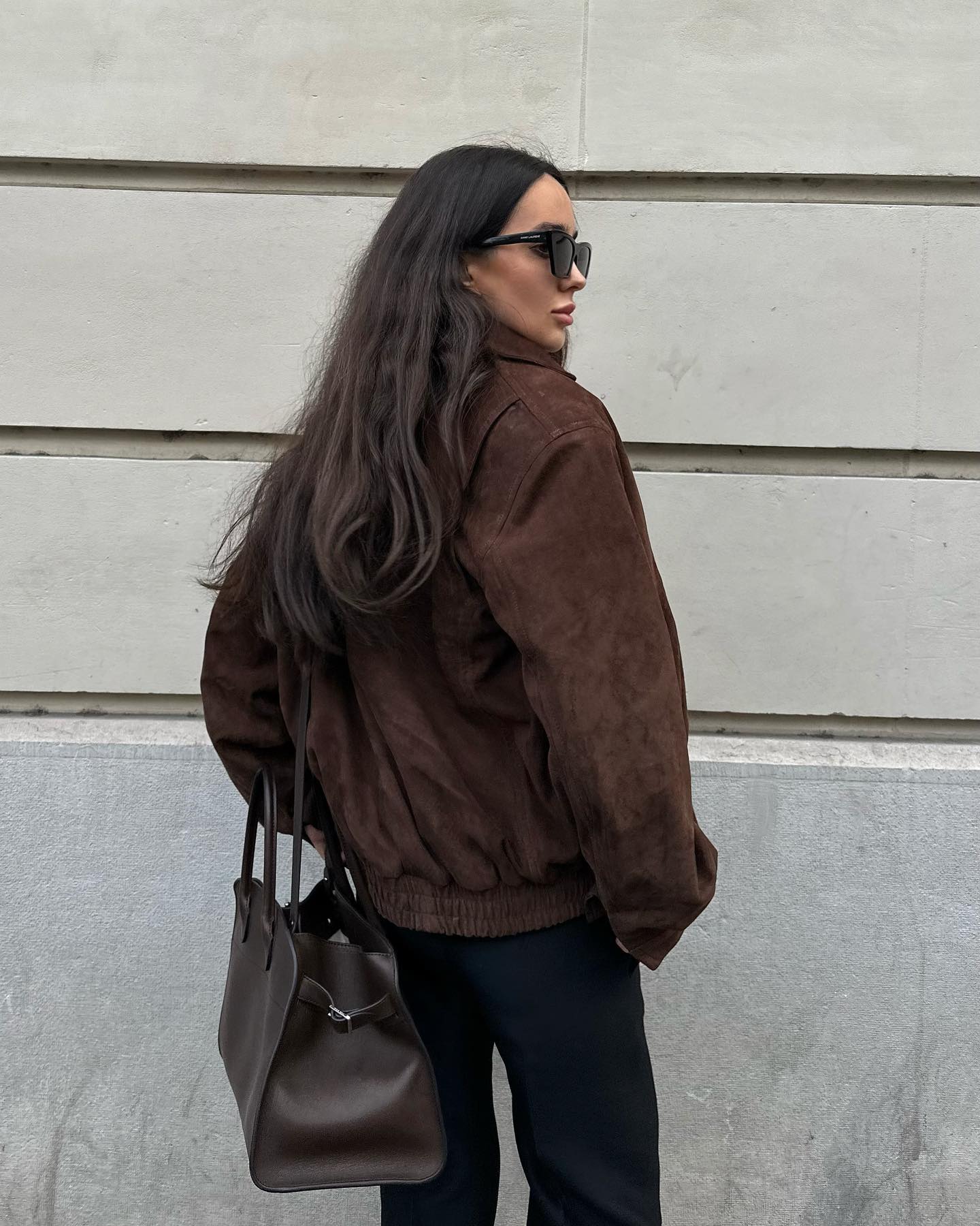 Suede Bomber Jacket