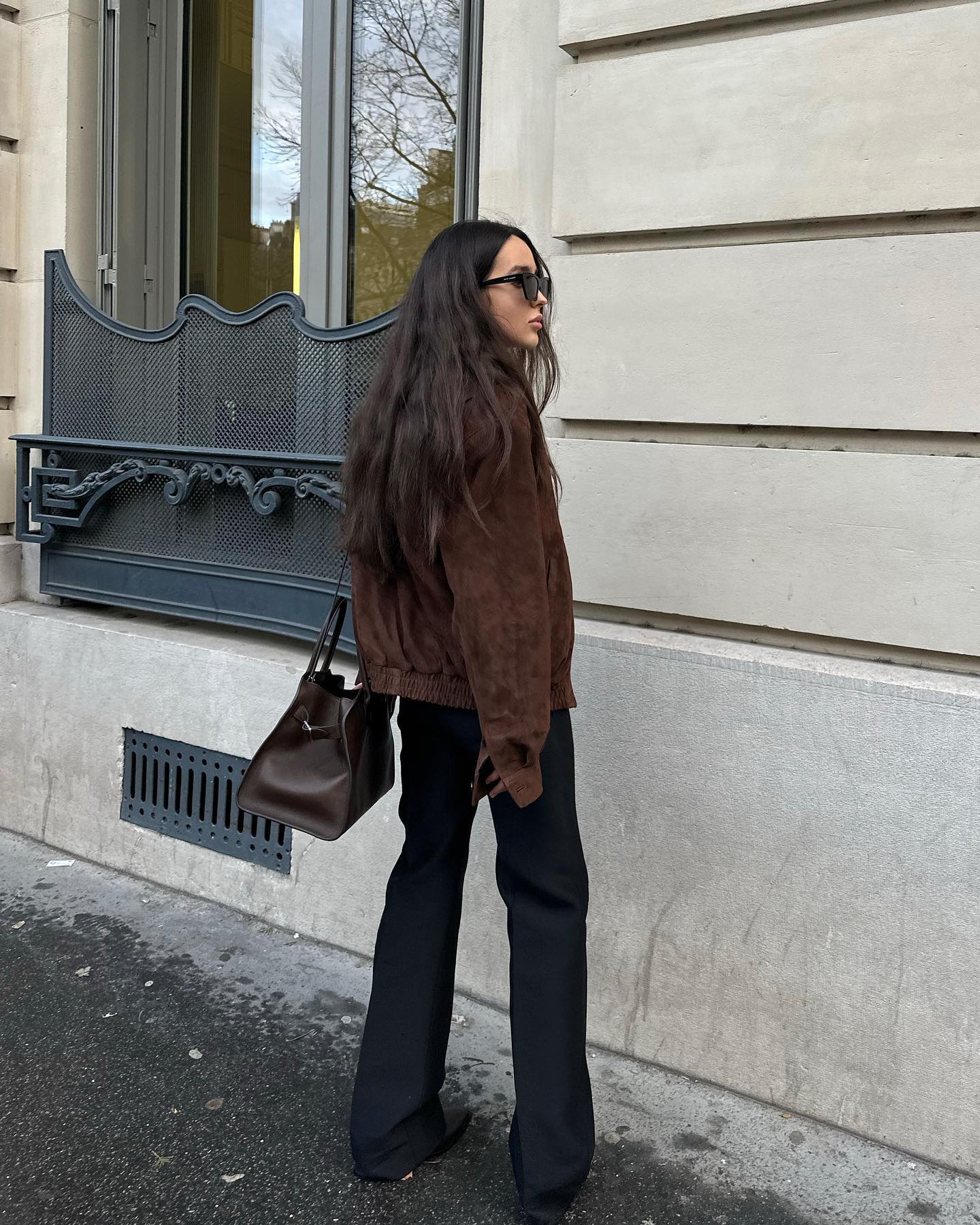 Suede Bomber Jacket