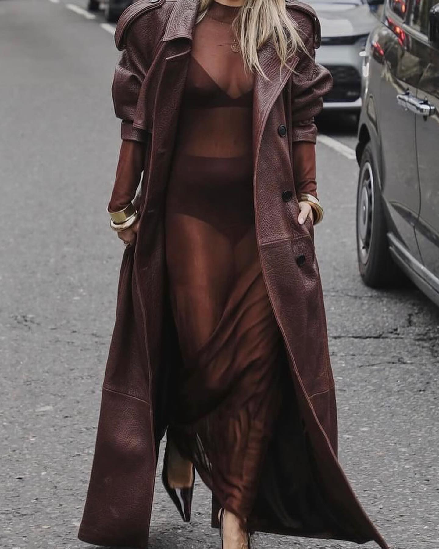 Burgundy Trench Coat