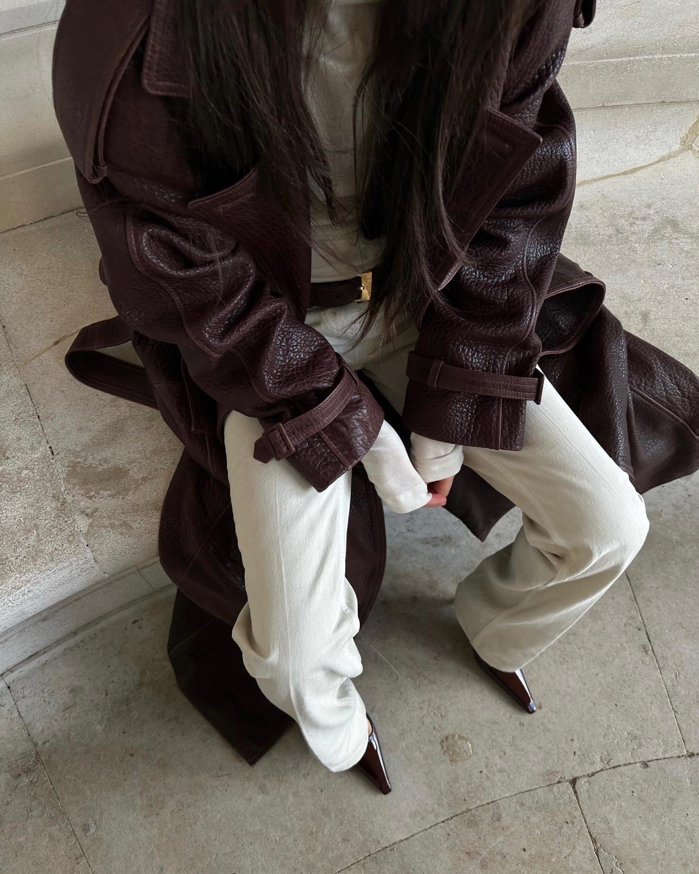 Burgundy Trench Coat